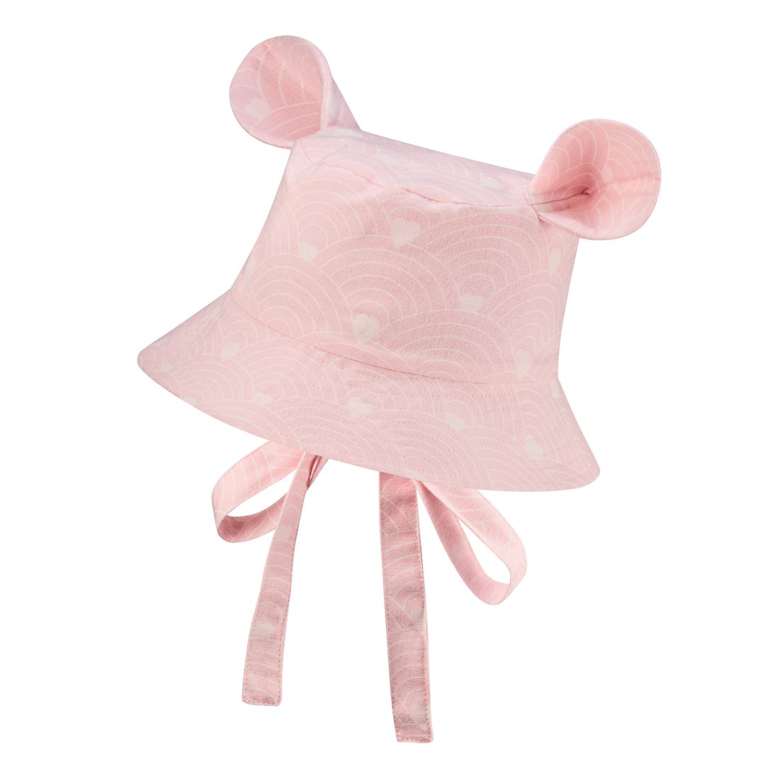 Waves on Pink Eared Hat