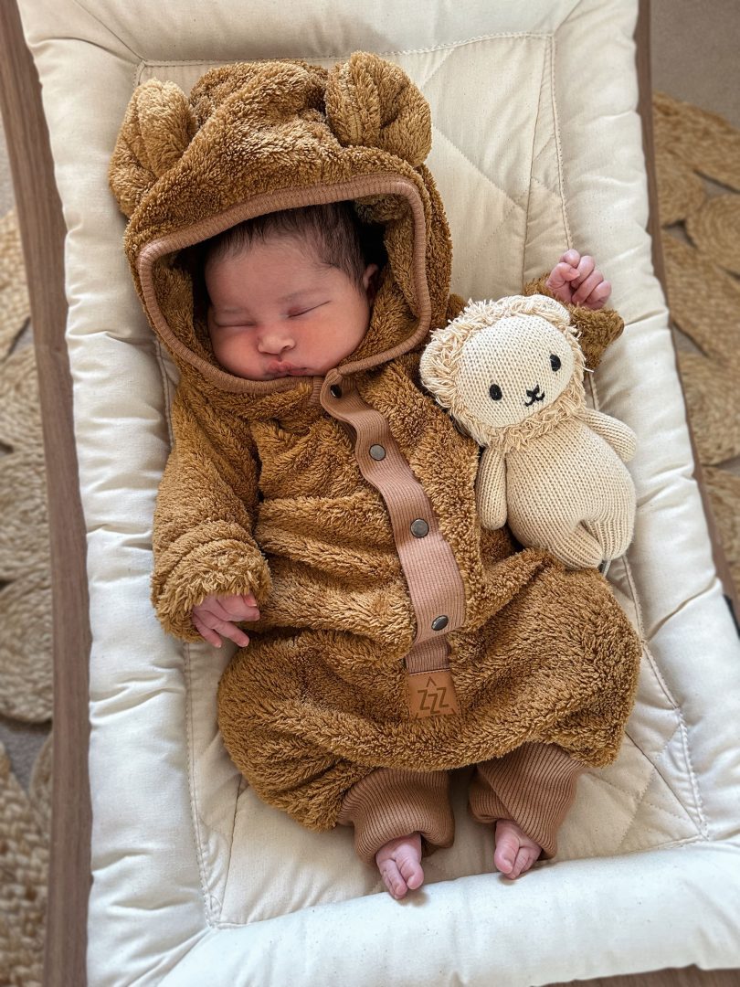 Kids Winter Teddy Jumpsuit with Ears – Mustard Yellow