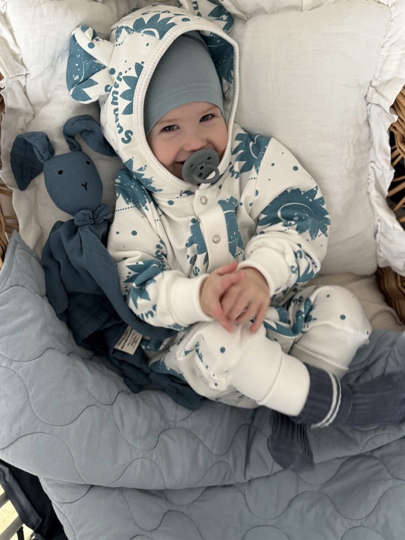 Suns on Ecru Eared Jumpsuit